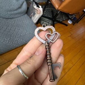 Heart Shaped Key Pendant